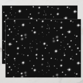 Starlight Sparkles Black and White Stars