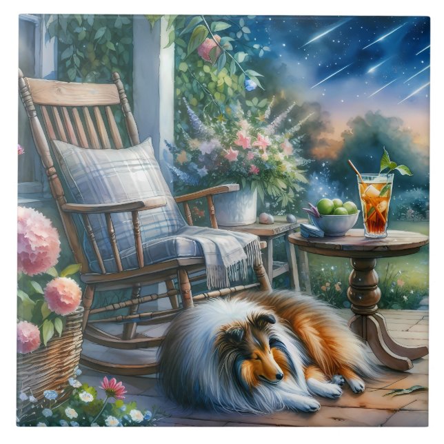 Starlit Garden Porch Sheltie Dream (Frente)