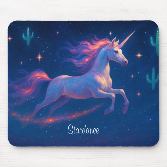 Starlit Unicorn Gallop Mousepad (Frente)