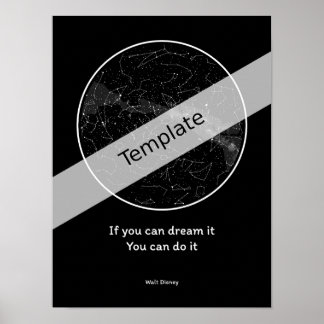 StarMap360 - Poster de mapa de céu personalizado d