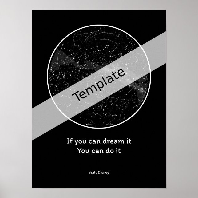 StarMap360 - Poster de mapa de céu personalizado d (Frente)