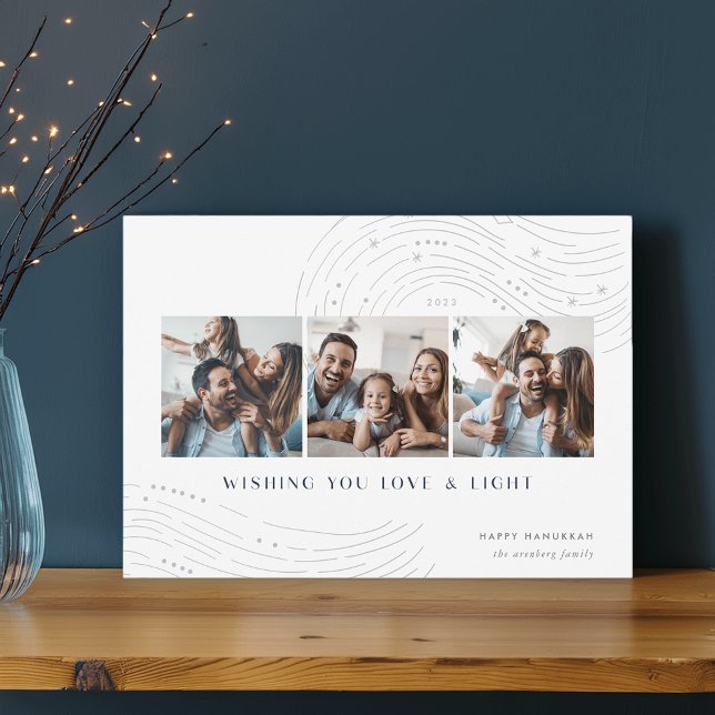 Starred Tidings | 3 Cartão Hanukkah para Colagem d (Criador carregado)