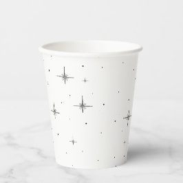Starry Holiday 8oz Paper Cups - Festivos Essenciai
