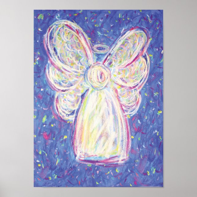 Starry Night Angel Art Print Poster (Frente)