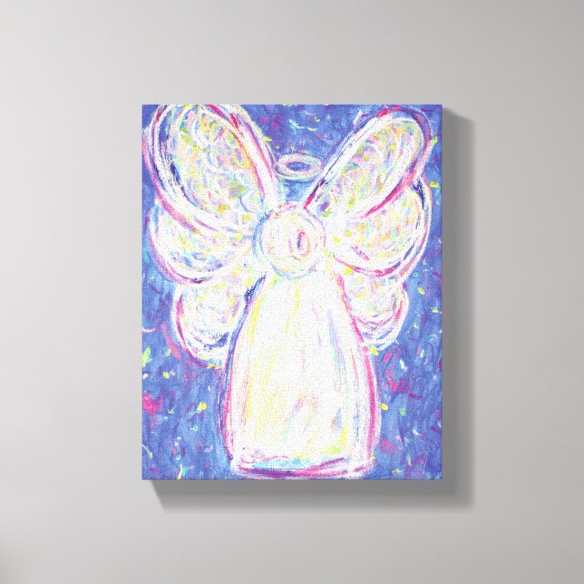 Starry Night Angel Painting Canvas Art (Frente)