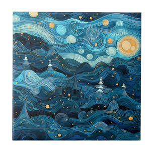 Starry Night Azulejo