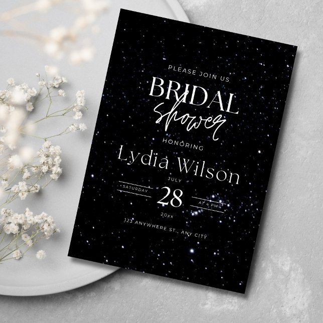 Starry Night Chá de panela Celestial convite (Criador carregado)