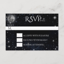 Starry Night com a placa RSVP da Lua