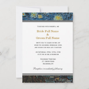 Starry Night, famoso convite para casamento de art