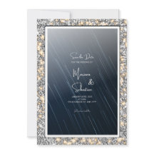 Starry Night, o cartão de casamento SAVE THE DATE