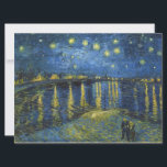 Starry Night on the Rhone, por Vincent van Gogh<br><div class="desc">Starry Night Over the Rhône (setembro de 1888) é uma das pinturas de Arles de Vincent van Gogh à noite.</div>
