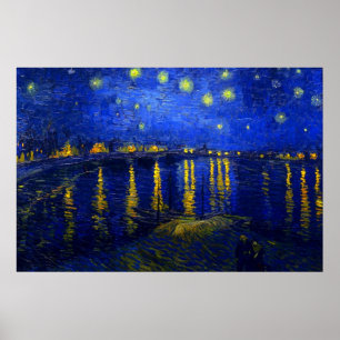 Starry Night Over the Rhone Impressão