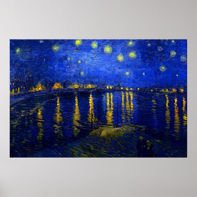 Starry Night Over the Rhone Impressão (Frente)