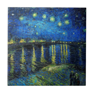 Starry Night Over the Rhone por Vincent Van Gogh