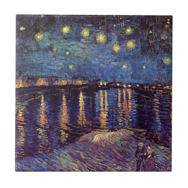 Starry Night Over the Rhone, por Vincent van Gogh (Frente)