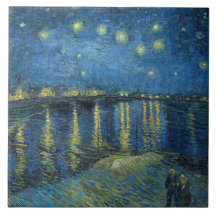 Starry Night Over the River Rhone (por van Gogh)