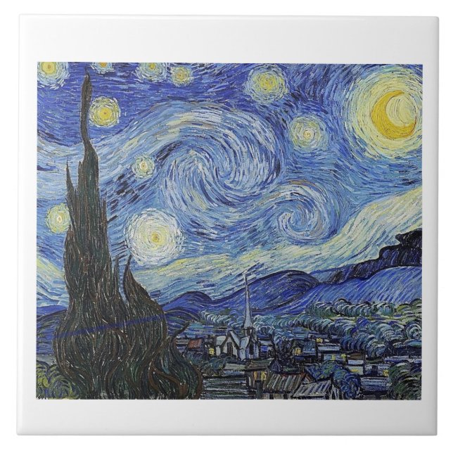 Starry Night por Van Gogh, Fine Art, (Frente)