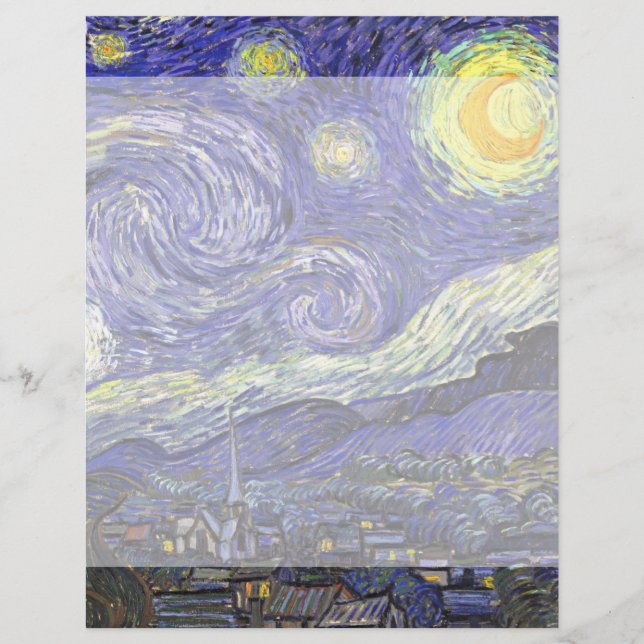 Starry Night por Vincent van Gogh (Frente)