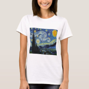 "Starry Night" por Vincent Van Gogh, camiseta