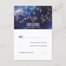 Starry Night Sign Wedding RSVP