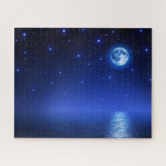 Starry night sky quebra-cabeça (Horizontal)