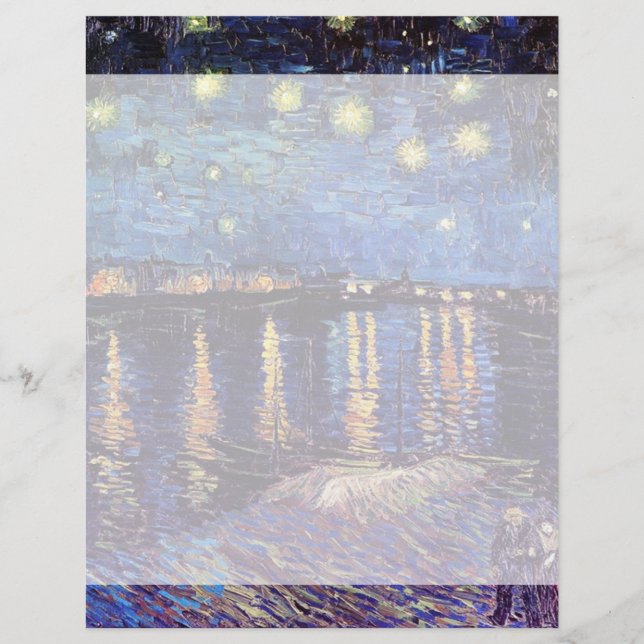 Starry Night sobre o Rhone, por Vincent van Gogh. (Frente)