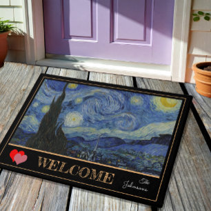 Starry Night & Van Gogh /famoso tapetes de casas d