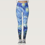 Starry Night Van Gogh por todo o Impressão Legging<br><div class="desc">A bela     Impressionismvintage,  bela     pintura artística de The Starry Night,  de Vincent Van Gogh,       está nesses incríveis "All Over Impressão Leggings".  A imagem é dominio público devido a direitos autorais expirados.</div>