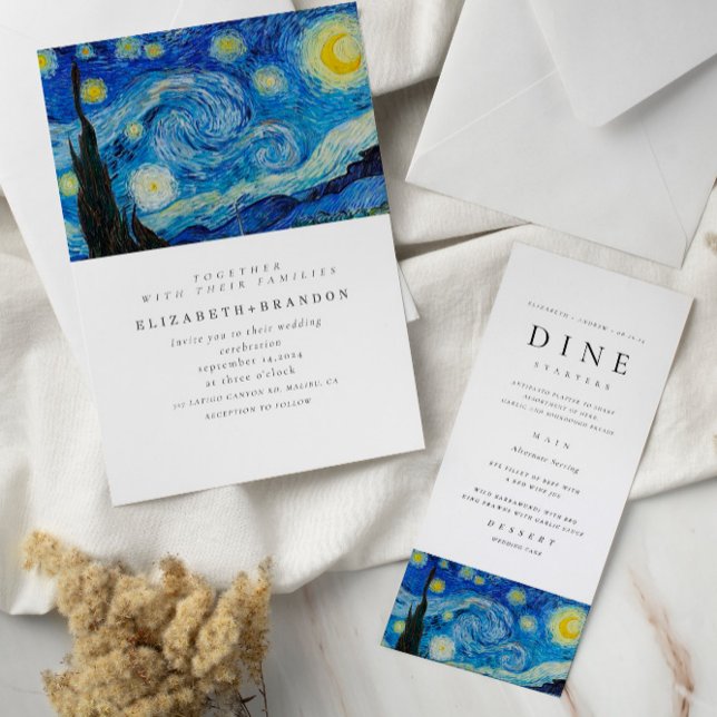 Starry Night Wedding Menu (Criador carregado)