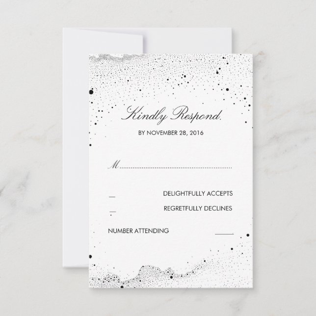 Starry Night Wedding RSVP (Frente)