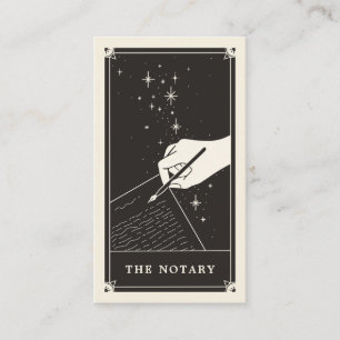 Starry Notary Tarot Writer Cartão de visita
