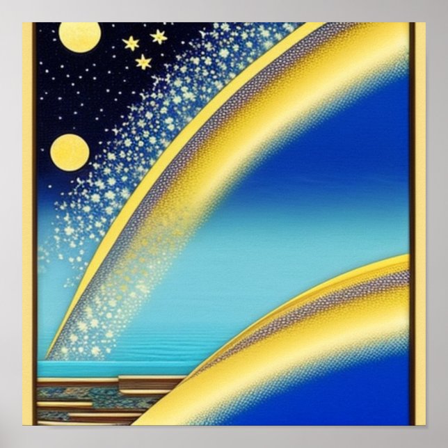 Starry Rainbows na Sea Poster (Frente)