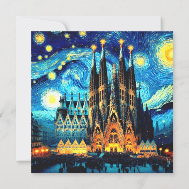 Starry Sagrada Familia Barcelona (Frente)