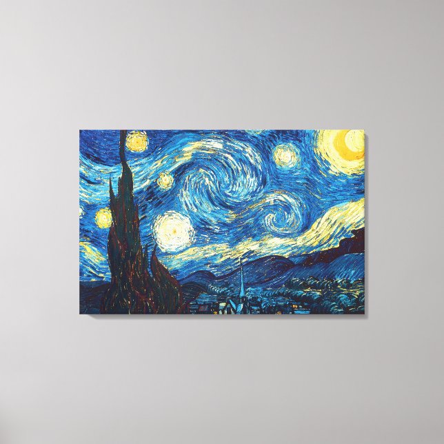 Starry Starry Night por Vincent Van Gogh Canvas Ar (Frente)