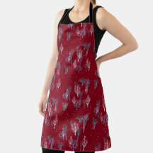 Starry Woods Apron - Vermelho de Natal