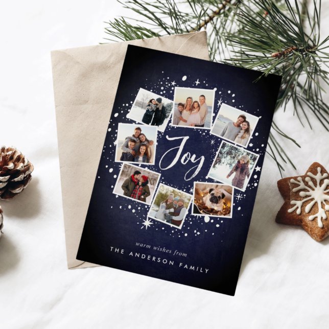 Starry Wreath | Cartão de Colagem de Fotos de Feri (Criador carregado)