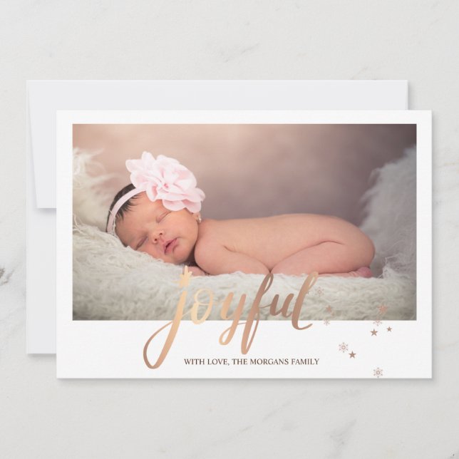 Stars Joyful Baby Photo (Frente)