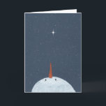Stars Snowman Em Lembrança Do Cartão De Natal<br><div class="desc">Este Cartão de Natal de Memória apresenta um boneco de neve olhando para as estrelas e um Proverbo Eskimo. Talvez eles não sejam estrelas no céu, mas preferencialmentes aberturas onde nossos entes queridos sorriem para nos avisar que eles são felizes. Excelente de compartilhar com amigos e família para lembrar de...</div>