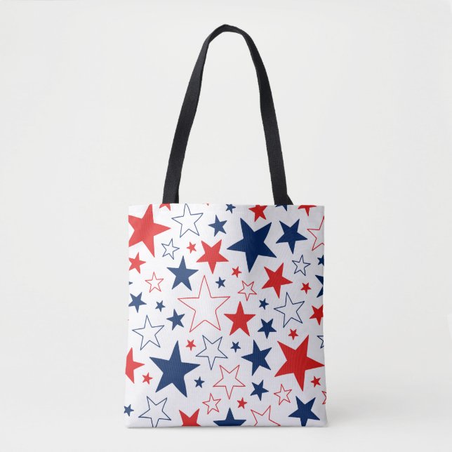 Stars Tote Bag Patriótico (Frente)
