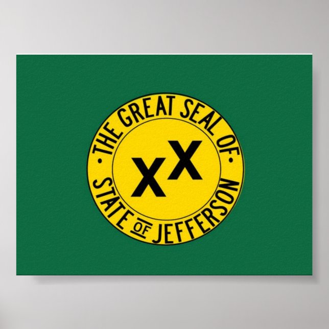 State of Jefferson Flag poster (Frente)