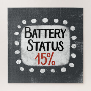 Status da Bateria 15% Quebra-cabeça de quebra-cabe