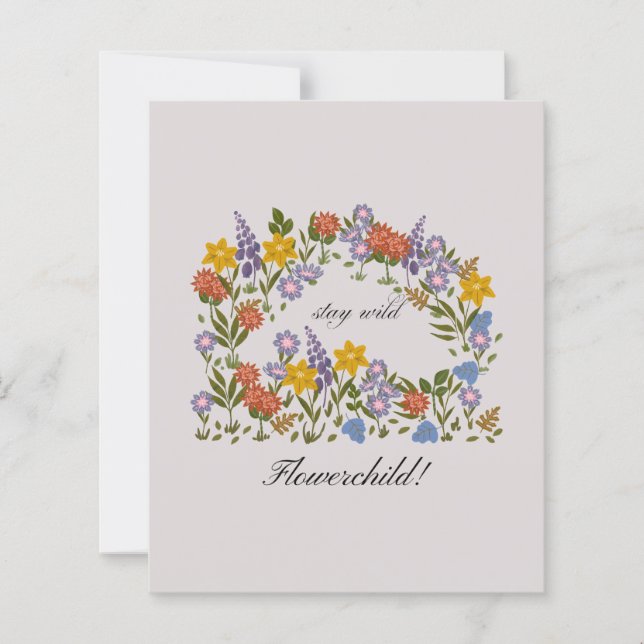 Stay Wild flowerchild! (Frente)