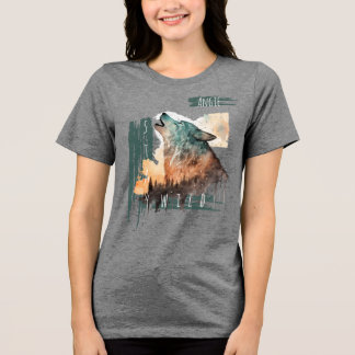 "Stay Wild" Howling Wolf Customizable  