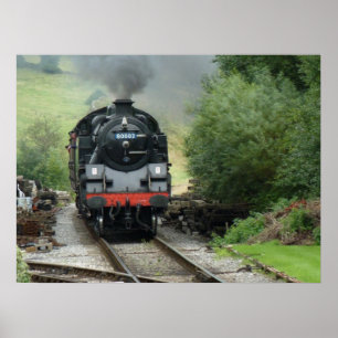 Steam Engine Train Poster