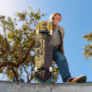 Steampunk Airship Skateboard Adventure