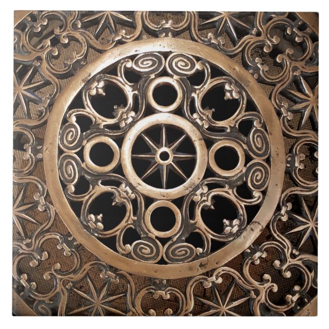 Steampunk antigo do bronze do metal do vaticano (Frente)