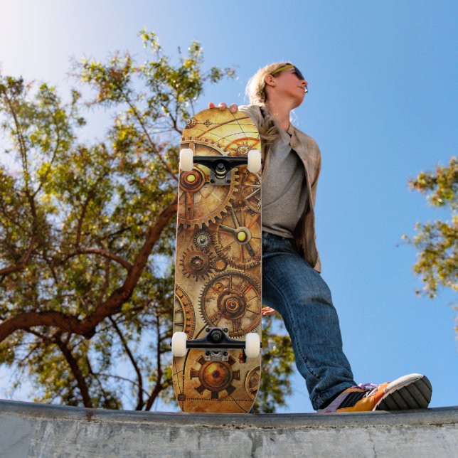 Steampunk Art Skateboard (Ao ar livre 1)