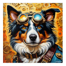 STEAMPUNK AUSTRALIAN SHEPHERD 2