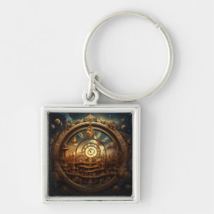 Steampunk Celestial Chaveiro