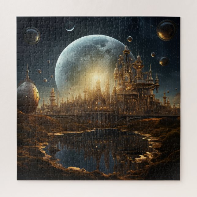 Steampunk Celestial Quebra-cabeça (Vertical)